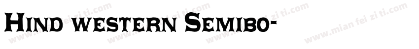 Hind western Semibo字体转换